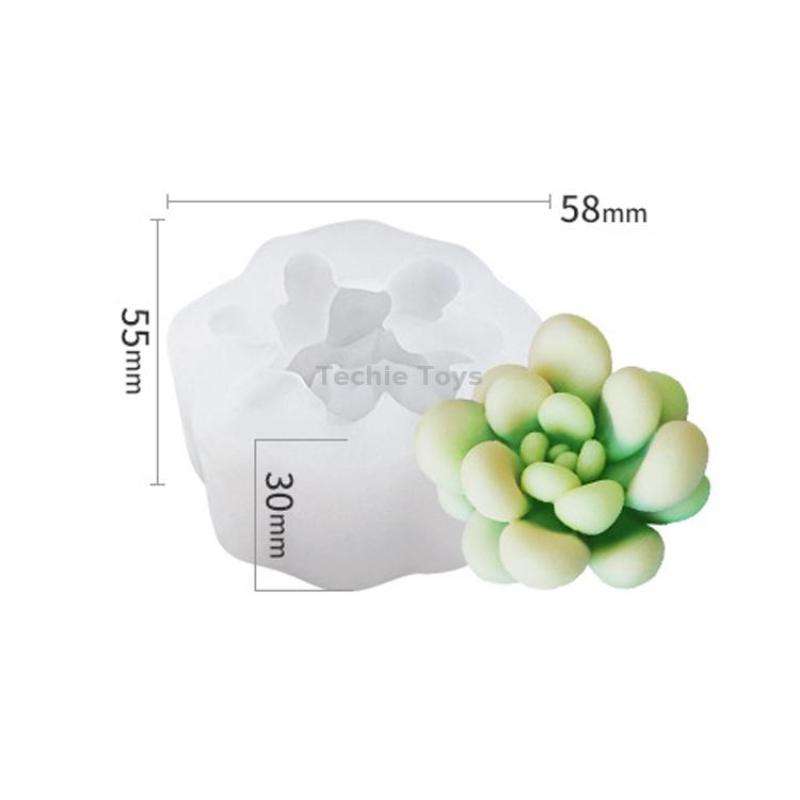 SX-ZW-199 Fleshy Three-Dimensional Candle Silicone Mold DIY Handmade Soap Aromatherapy Epoxy Mold