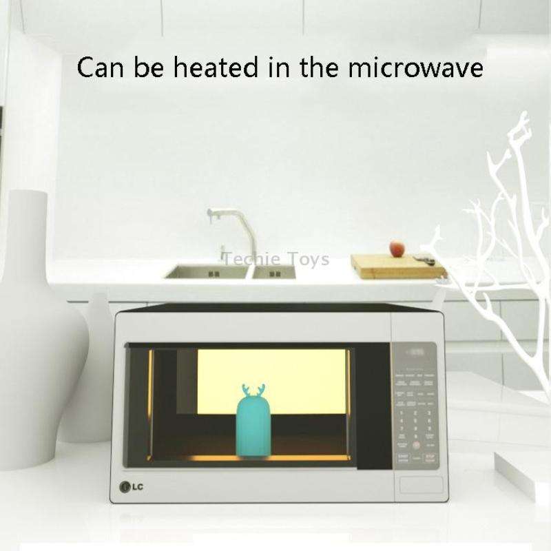 Elk Silicone Hot Water Bottle Hand Warmer Microwave Heating Warm Belly Water Injection Bag with Pape