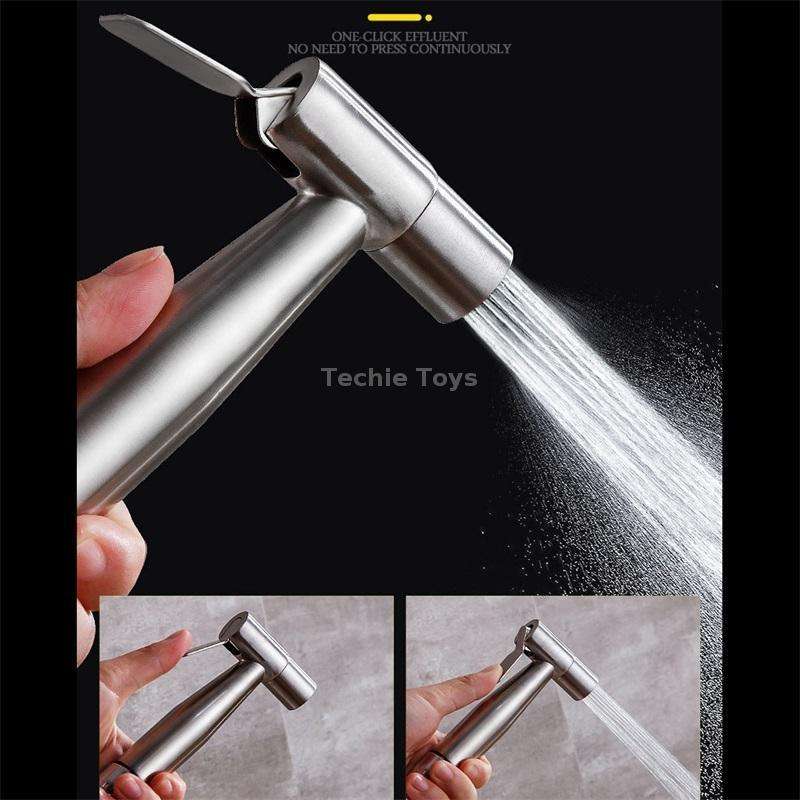 Stainless Steel One-In-Two-Out Multi-Function Three-Way Valve Faucet, Specification: Double 4-point
