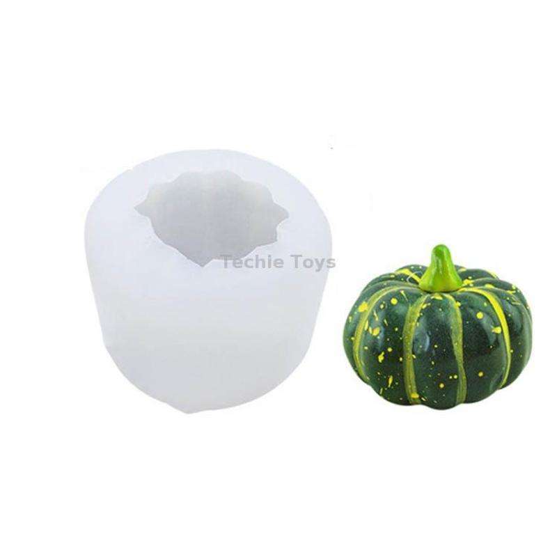 Halloween Three-Dimensional Pumpkin Cake DIY Scented Candle Silicone Mold, Specification: SW-46