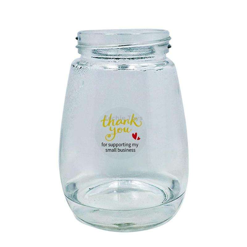 3 PCS Transparent Gilding Thank You Baking Sticker Envelope Sealing Sticker Gift Decoration Label, S