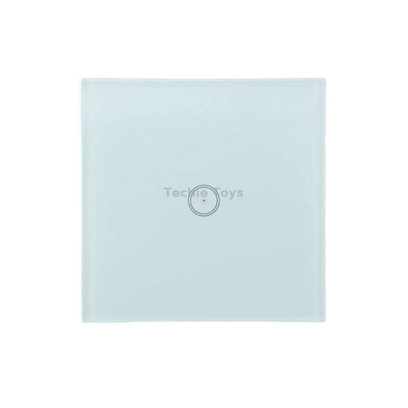 Wifi Wall Touch Panel Switch Voice Control Mobile Phone Remote Control, Model: White 1 Gang (Single