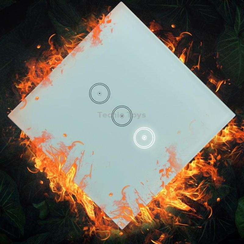 Wifi Wall Touch Panel Switch Voice Control Mobile Phone Remote Control, Model: White 1 Gang (Single