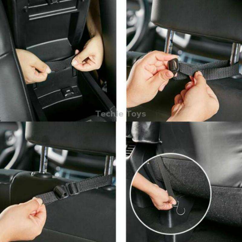 Car Seat Storage Net Pocket Car Storage Bag Multi-Function Suspended Storage Bag, Colour: Thickening
