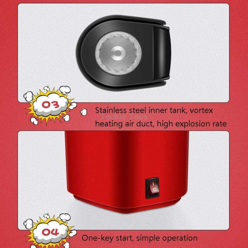 Household Electric Popcorn Machine Blow Mini Popcorn Bagging Machine, Product specifications: EU Plu
