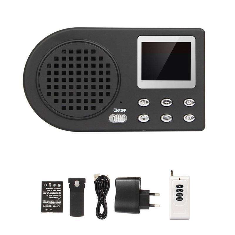 Outdoor Electronic Bird Caller Player MP3 With Wireless Remote Control(US Plug)
