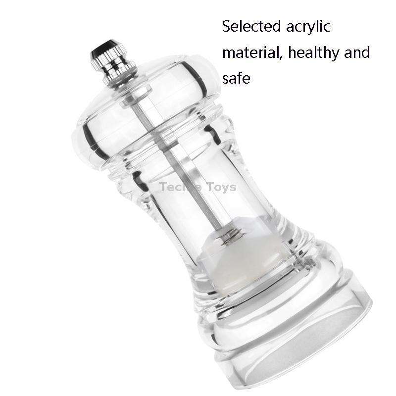 Acrylic Transparent Pepper Grinder Manual Pepper Grinder Ceramic Core Multi-Purpose Seasoning Bottle