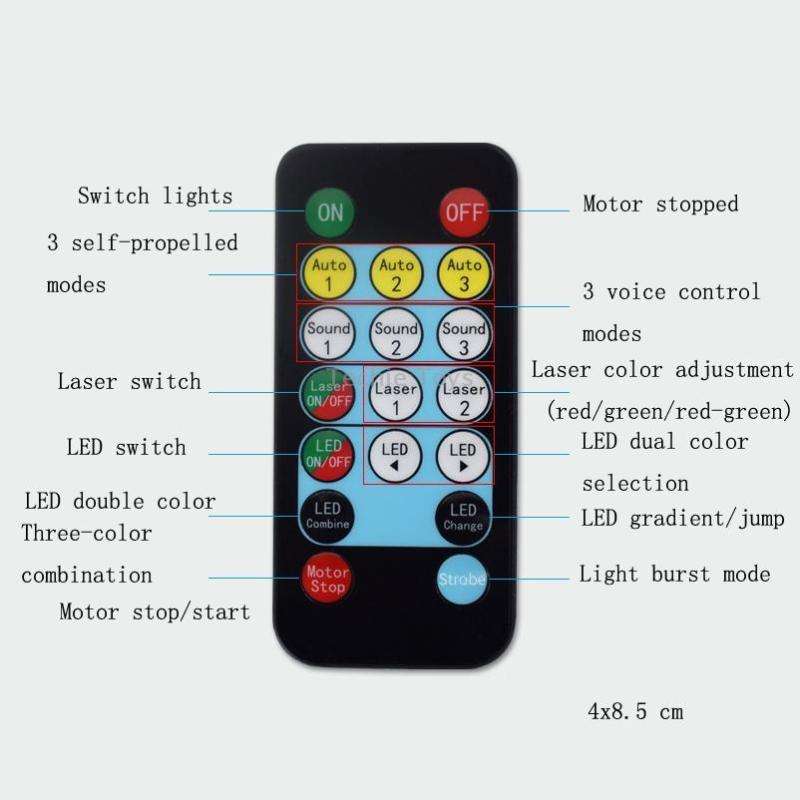 13W Colorful Flying Lights Projection Light LED Room Decoration Laser Light KTV Bar Sound Control St