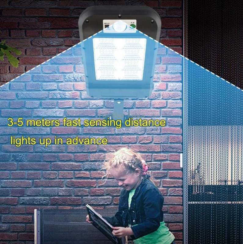 Solar Wall Light Outdoor Waterproof Human Body Induction Garden Lighting Household Street Light 4 x