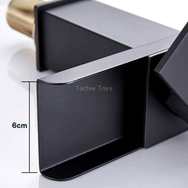 Bathroom Wide Mouth Faucet Square Sink Single Hole Basin Faucet, Specification: HT-81566 Wide-mouth