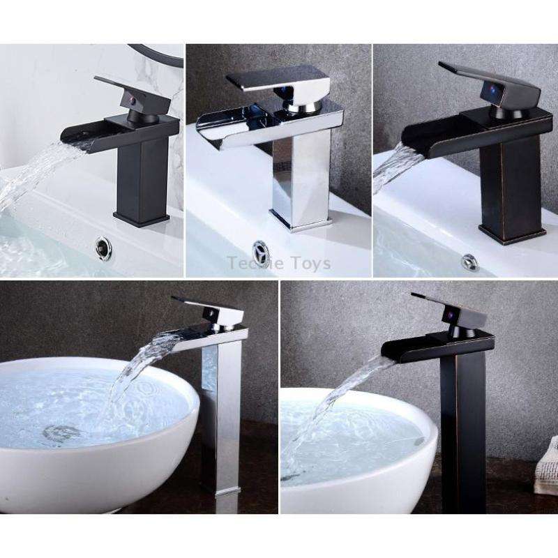 Bathroom Wide Mouth Faucet Square Sink Single Hole Basin Faucet, Specification: HT-81566 Wide-mouth