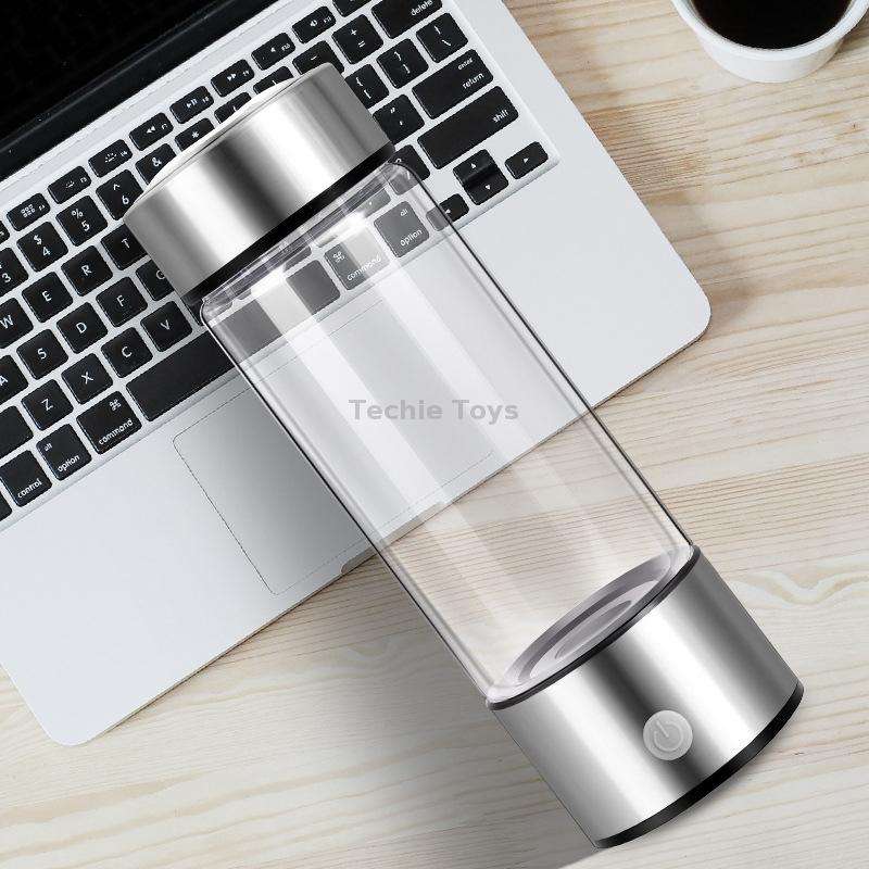 Portable Electrolyzed Water Cups Hydrogen-Rich Water Cups, Capacity: 420ml(Silver)