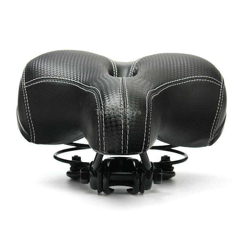 Mountain Bike Seat Comfortable Bike Seat Thick Soft Elastic Sponge(Black)