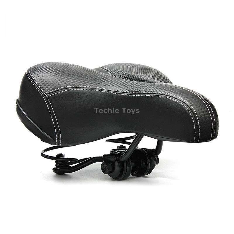 Mountain Bike Seat Comfortable Bike Seat Thick Soft Elastic Sponge(Black)