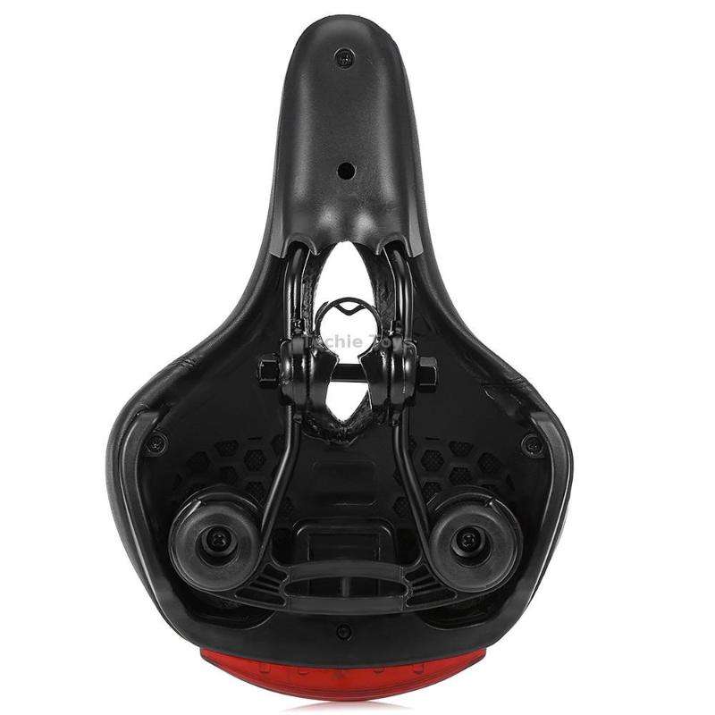 Bicycle Cushion With Lamp Bicycle Saddle Mountain Bike Saddle(Black)