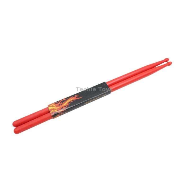 2 PCS Drumsticks Drum Kits Accessories Nylon Drumsticks, Colour: Red