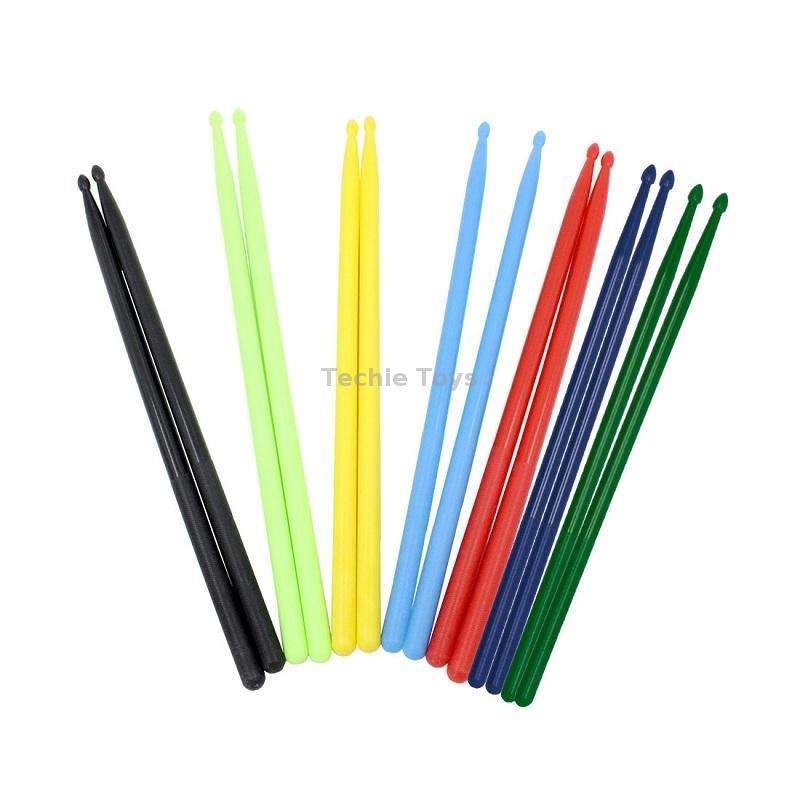 2 PCS Drumsticks Drum Kits Accessories Nylon Drumsticks, Colour: Red