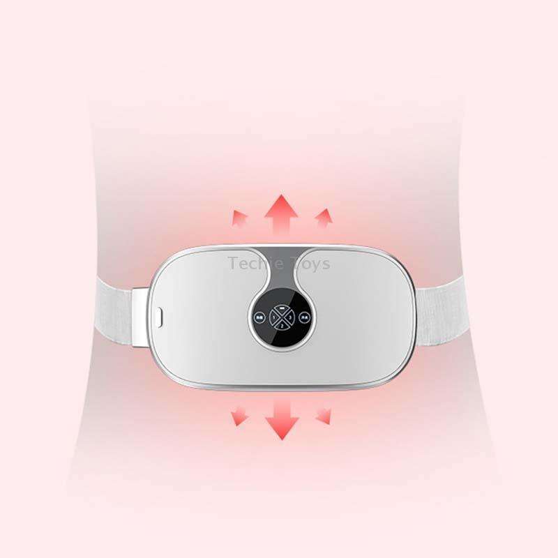 Smart Charging Vibration Massage Infrared Heating Warm Palace Belt(Pink)