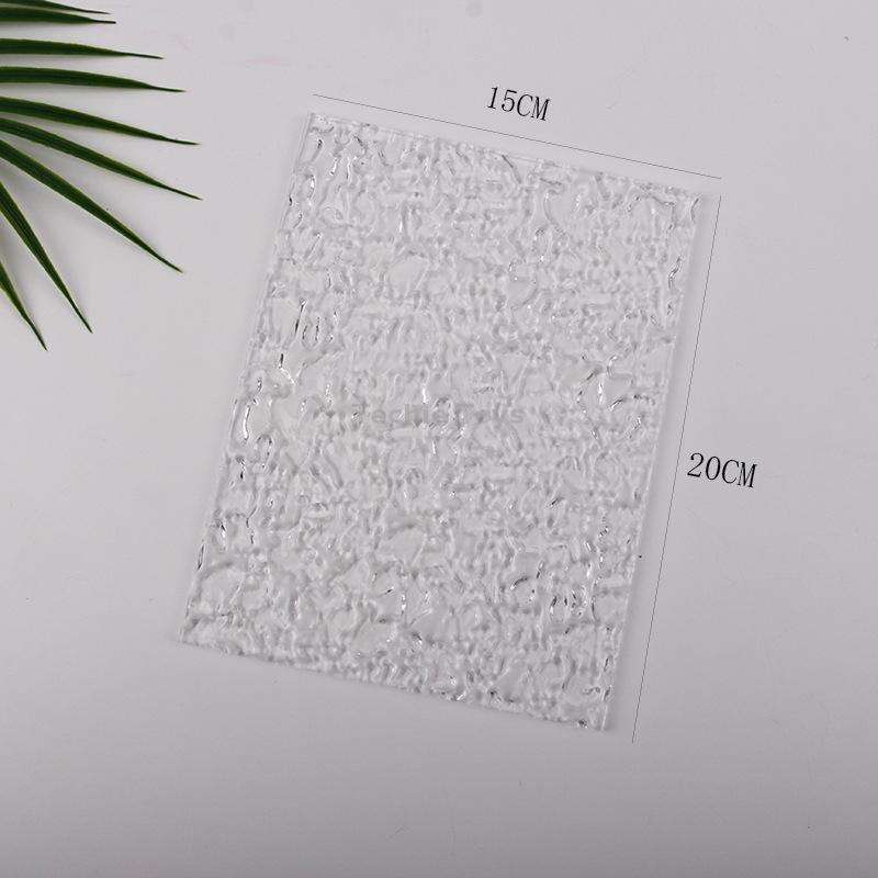 15 x 20cm Acrylic Texture Background Board Photo Props Background Decorative Geometric Ornaments(Wat