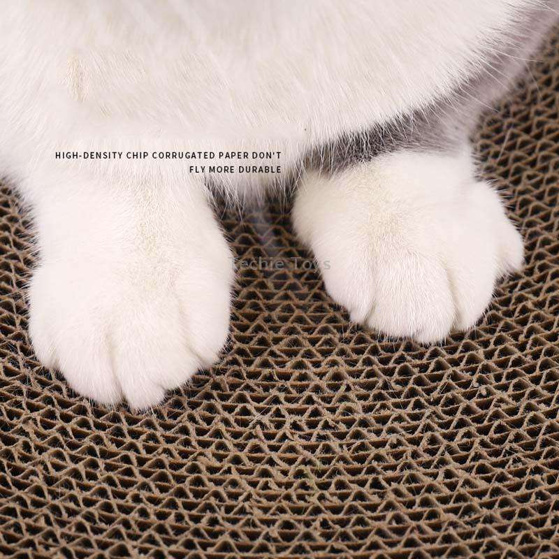 Round Corrugated Cat Scratcher Claw Sharpener Toy Bed, Colour: Pink 32x32x6cm