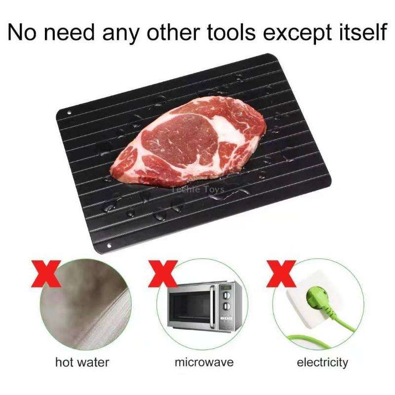 Thawing Plate Frozen Quick Thawing Plate Kitchen Tool Aluminum Alloy Thawing Plate, Specification: L