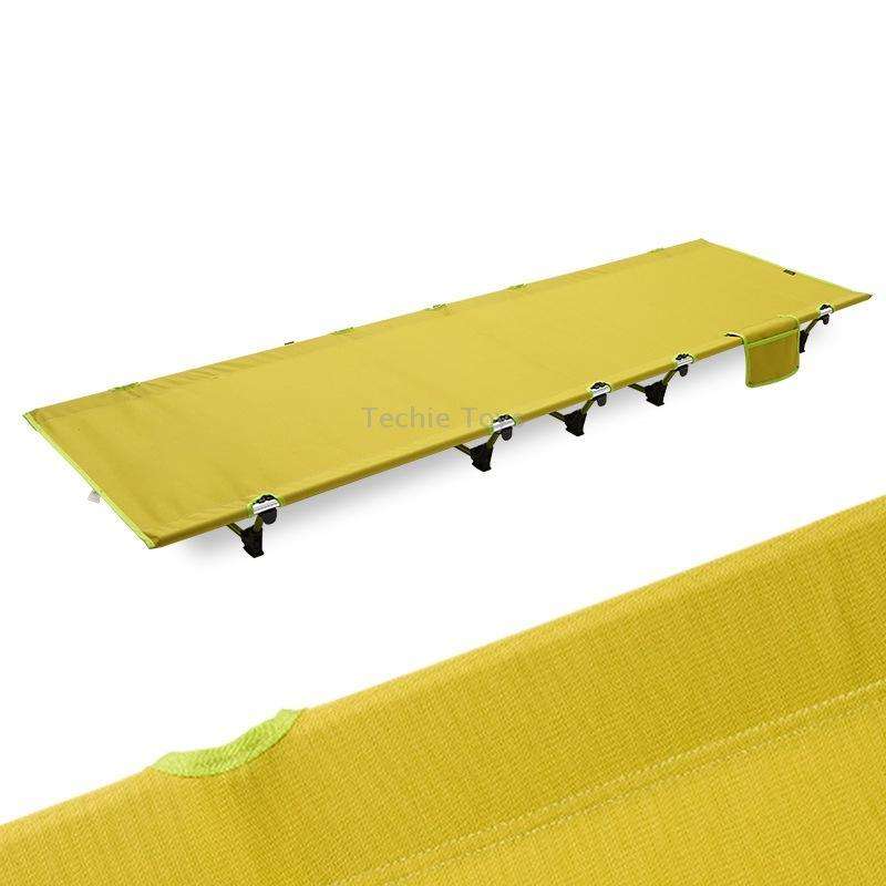 CLS Outdoor Lightweight Folding Bed Camping Simple Leisure Bed(Green)