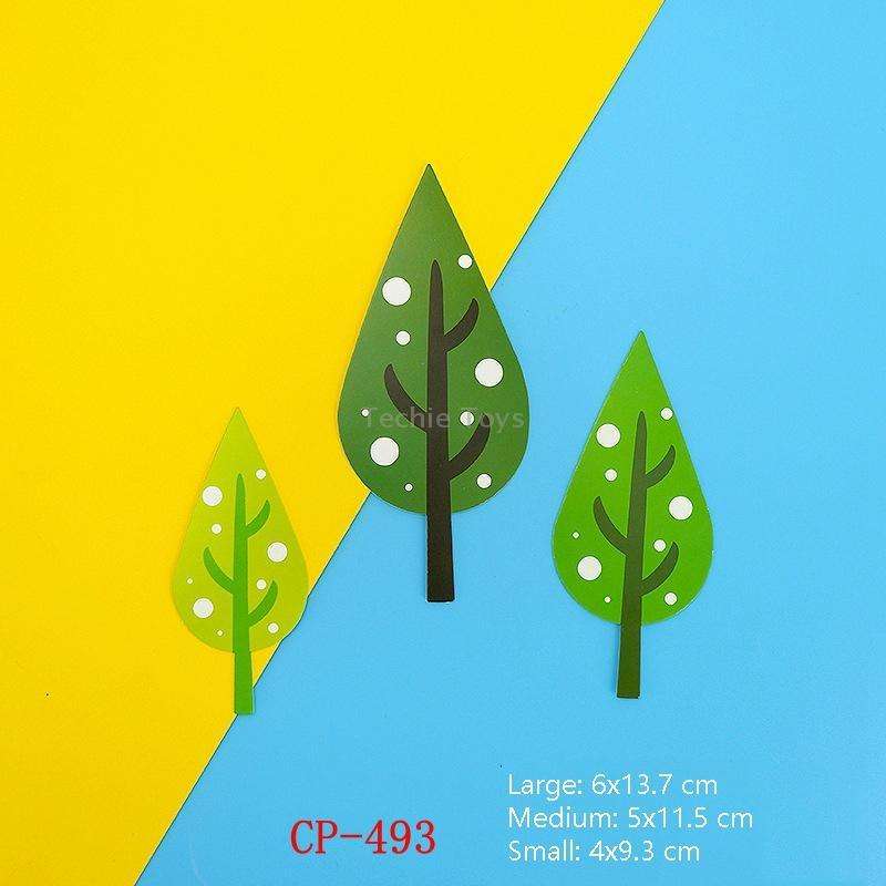 30 Bags Forest Tree Cake Insert Card Flag Insert Baking Decoration Birthday Cake Card Insert Cake De