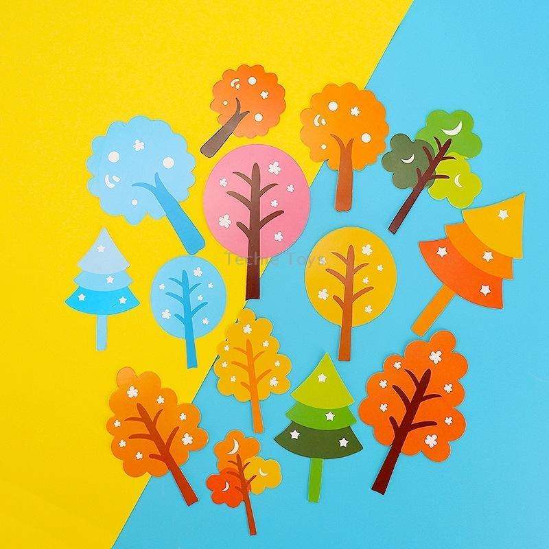 30 Bags Forest Tree Cake Insert Card Flag Insert Baking Decoration Birthday Cake Card Insert Cake De