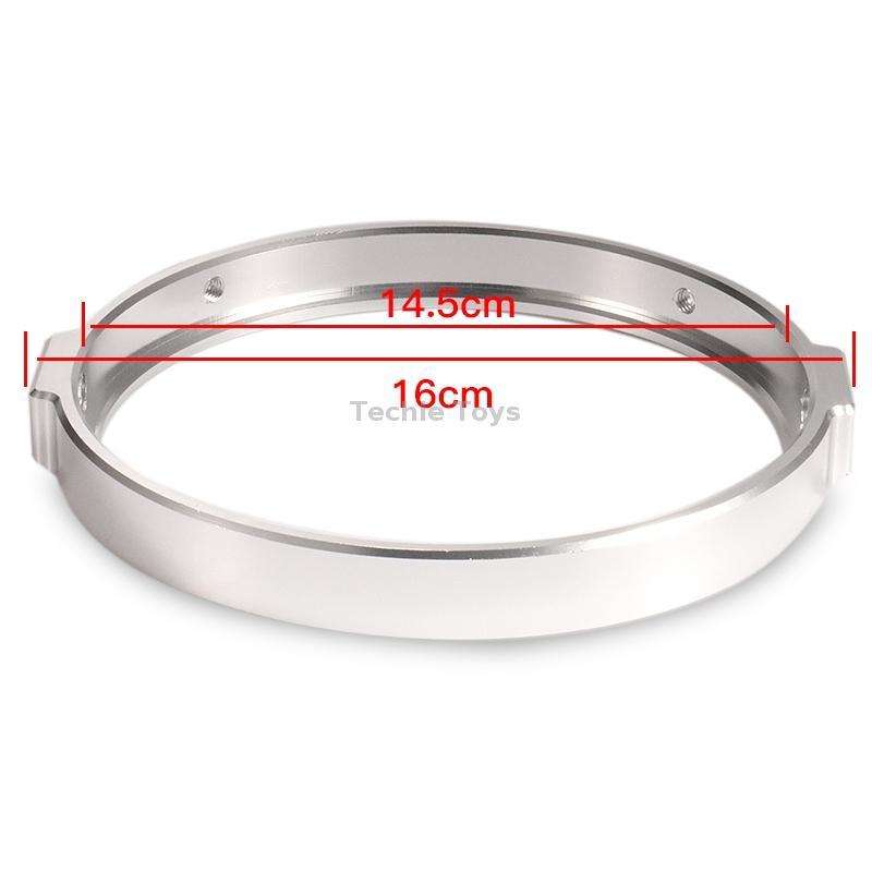5.75 Inch Round Retro Headlight Ring Motorcycle Headlight Modification Parts(Black)
