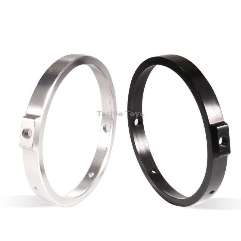 5.75 Inch Round Retro Headlight Ring Motorcycle Headlight Modification Parts(Black)