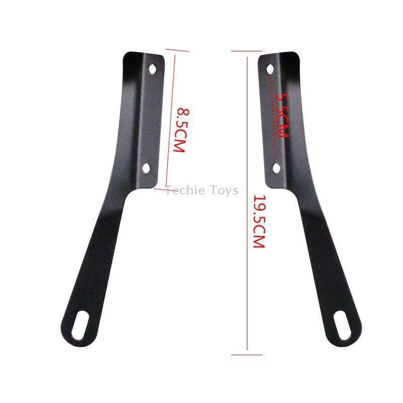 5-7 Inch Retro Motorcycle Windshield Universal Modified Windshield(Transparent)