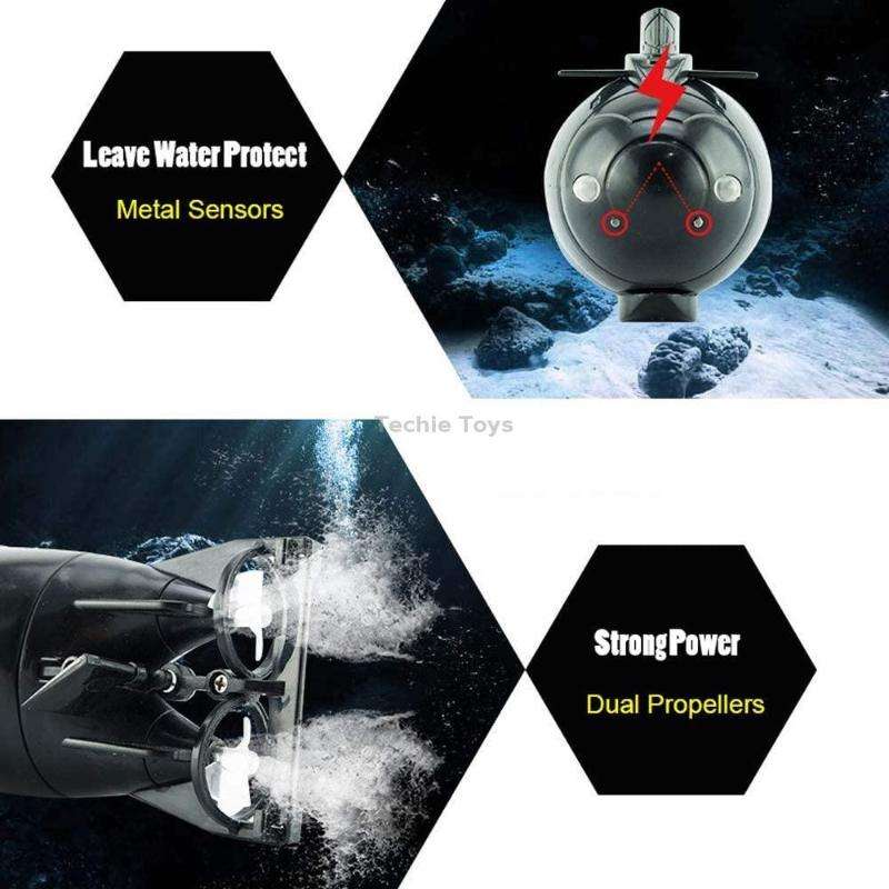 Children 2.4G Electric Six-Way Mini Submarine Model Boy Playing In Water Remote Control Boat Nuclear