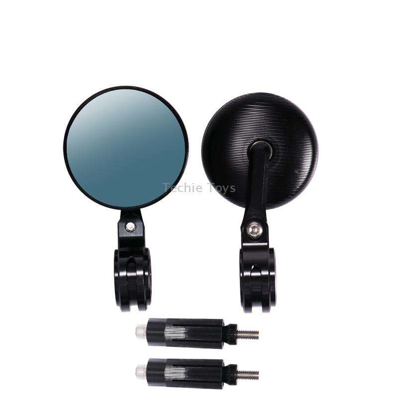 Motorcycle Modified Rearview Mirror CNC Handle Mirror Accessories(Black)