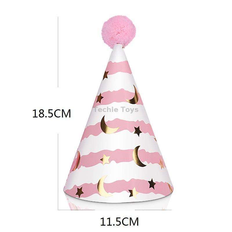 20 PCS Cute Children Bronzing Birthday Hats Cake Baking Decoration Party Hats Daisy