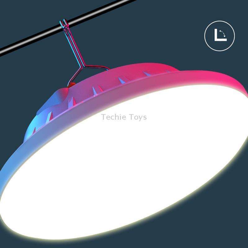 V62 120 LEDs UFO Rechargeable Light Household Emergency Light Bulb Outdoor Camping Night Market Stal