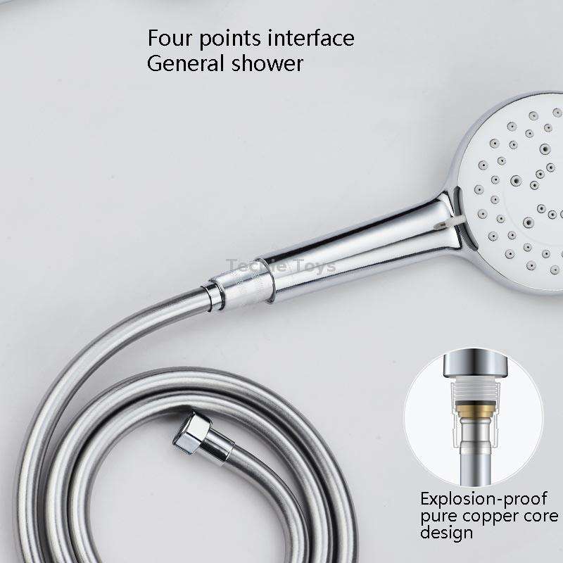 Shower Hose Water Heater Rain Shower Bathroom Stainless Steel Shower PVC Nozzle Hose, Specification: