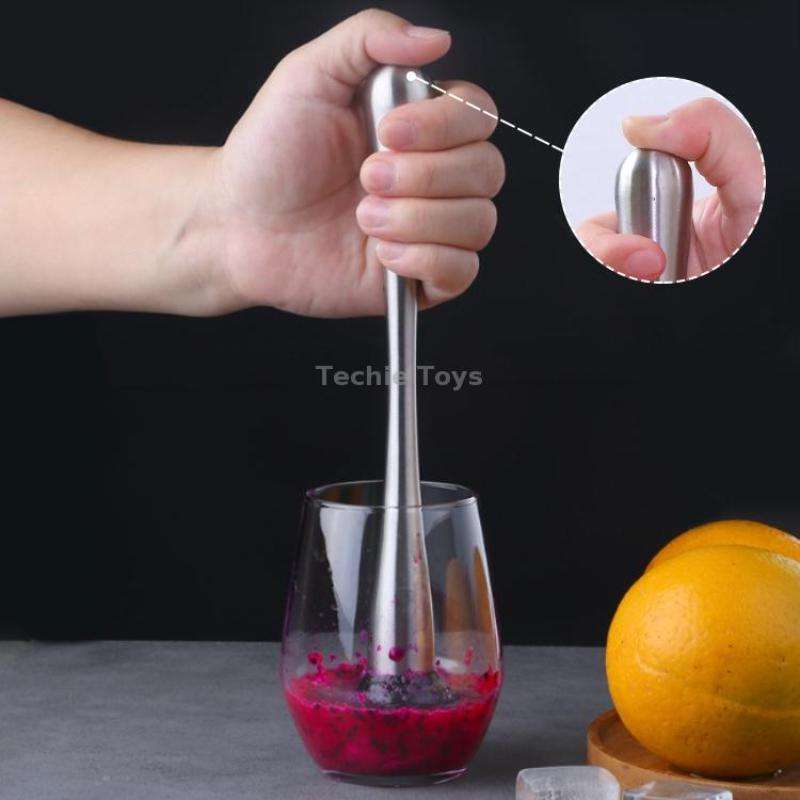 Fruit Crushed Popsicles Crushed Ice Hammer Bartender Mashed Sticks, Specification: Large