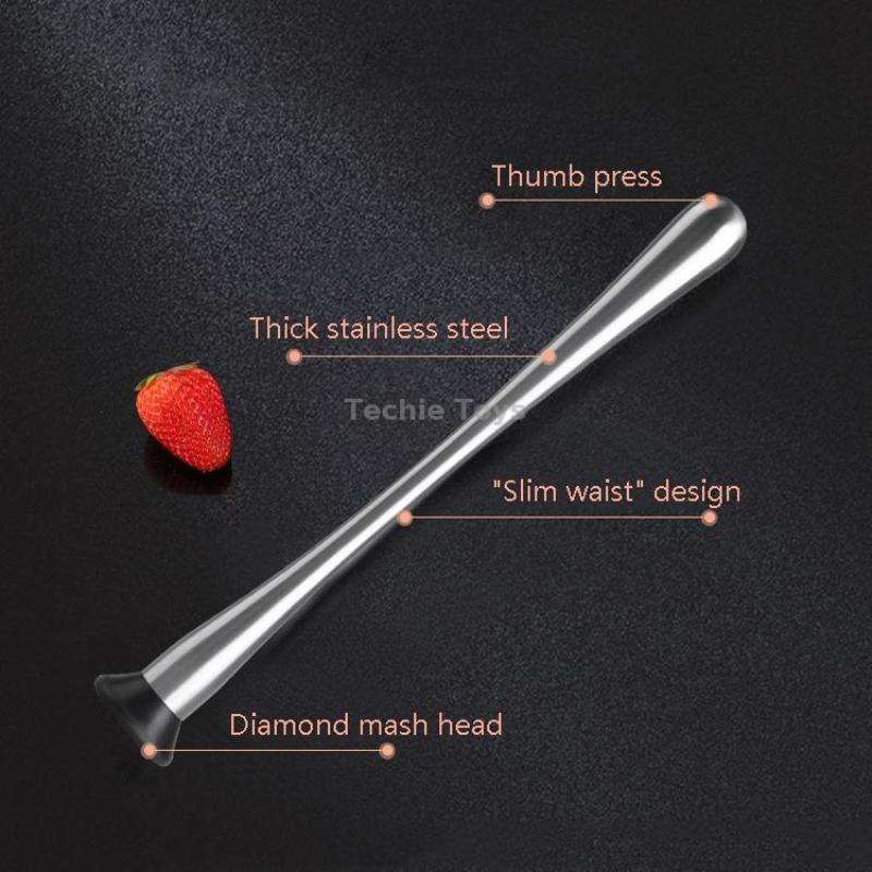 Fruit Crushed Popsicles Crushed Ice Hammer Bartender Mashed Sticks, Specification: Large