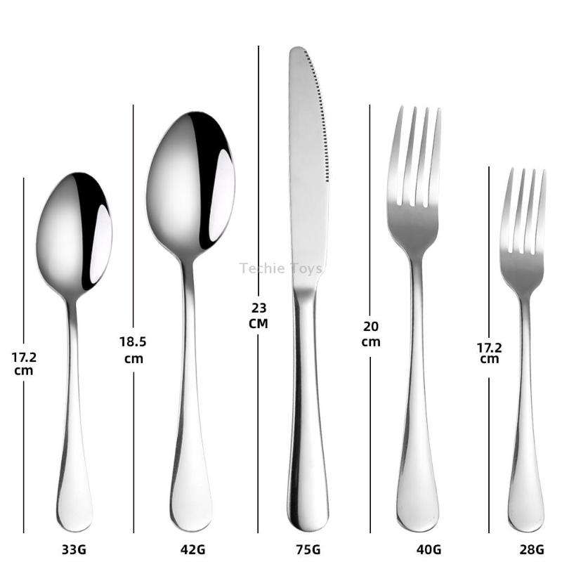 20 in 1 Stainless Steel Cutlery Steak Cutlery Set, Specification: True Color