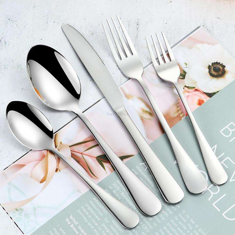 20 in 1 Stainless Steel Cutlery Steak Cutlery Set, Specification: True Color