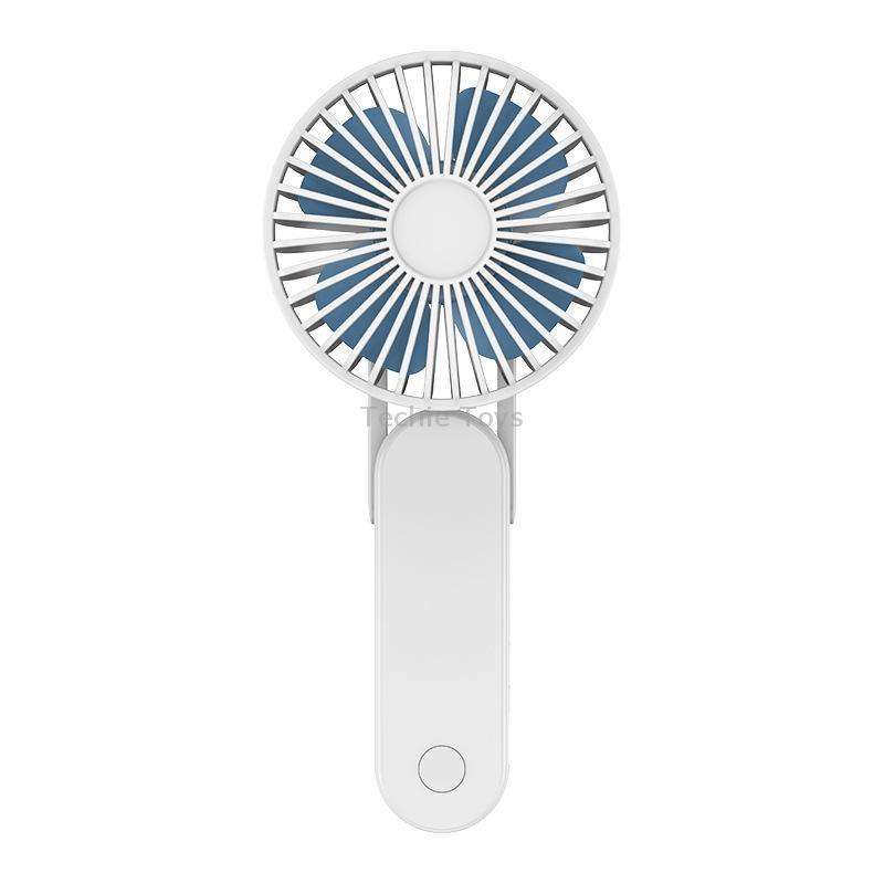 F1 USB Portable Lazy Hanging Neck Fan Mini Folding Handheld Fan(White)