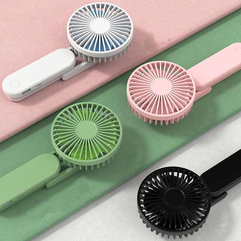 F1 USB Portable Lazy Hanging Neck Fan Mini Folding Handheld Fan(White)