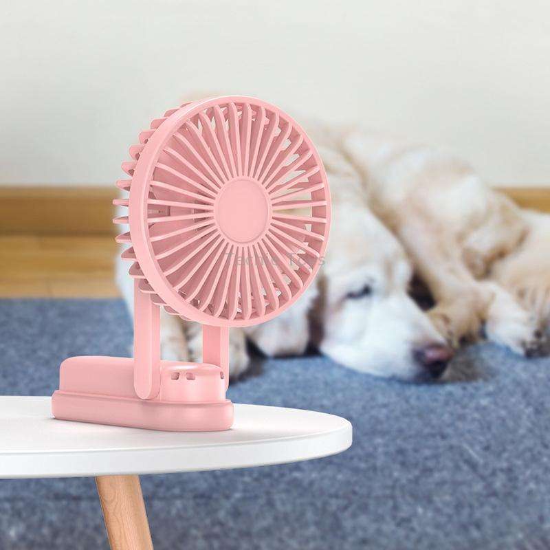 F1 USB Portable Lazy Hanging Neck Fan Mini Folding Handheld Fan(White)
