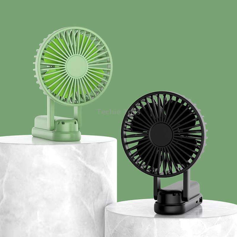 F1 USB Portable Lazy Hanging Neck Fan Mini Folding Handheld Fan(White)