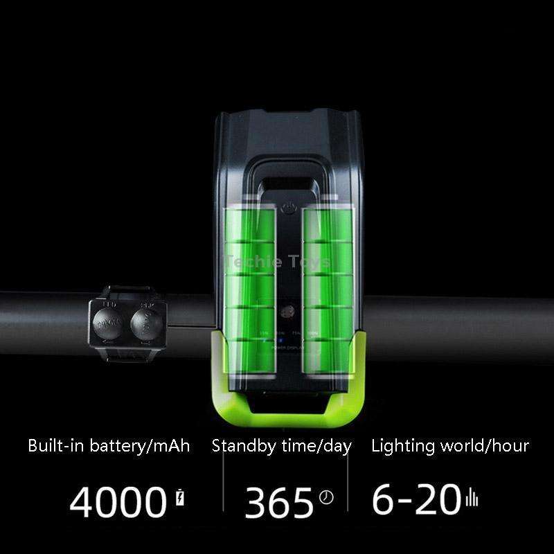 3 In 1 Wireless Bicycle Code Meter Lamp Strong Light Front Light, Colour: Black
