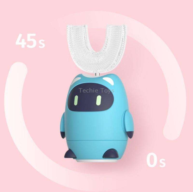 Lanbeibei Children U-Shaped Automatic Electric Toothbrush 2-6 Years Old Plus Version (Pink)