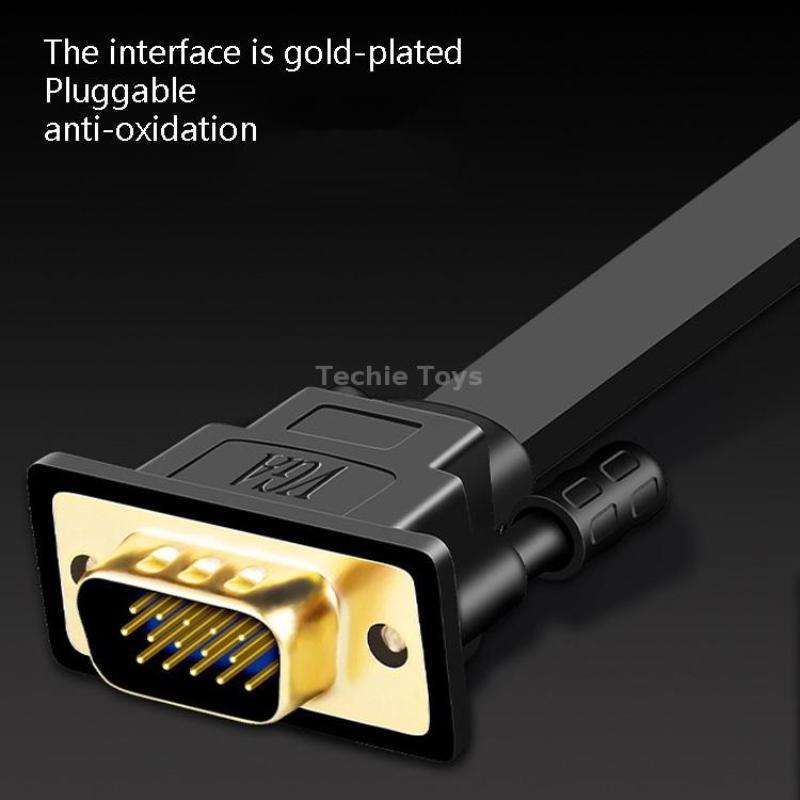 10m JH HV10 1080P HDMI to VGA Cable Projector TV Box Computer Notebook Industrial Display Adapter Ca