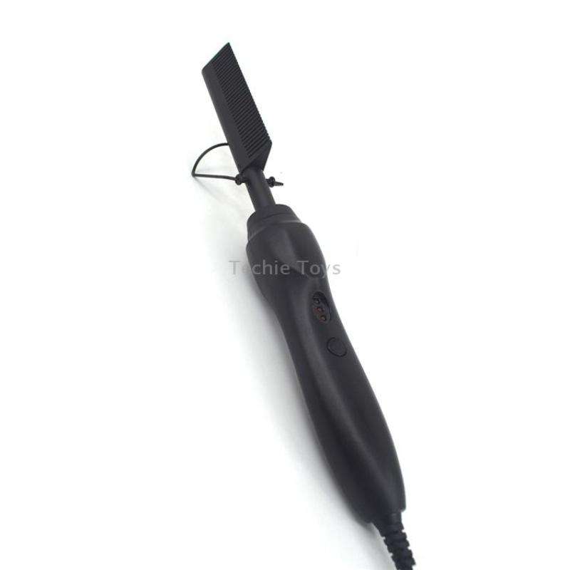 Multifunctional Comb Dry And Wet Dual-Use Curly Hair Straightening Stick Electric Perm Comb US Plug(