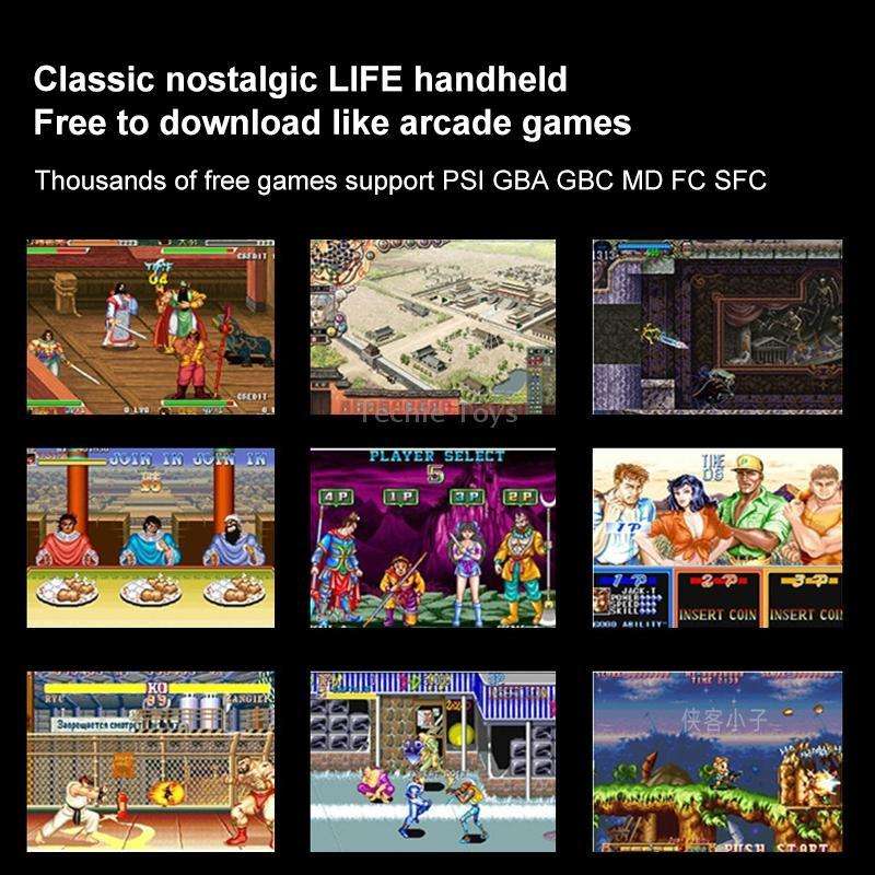 X20 LIFE Classic Games Handheld Game Console with 5.1 inch Screen & 8GB Memory, Support HDMI Output(