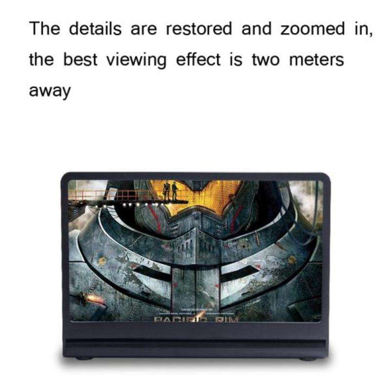 3D High-Definition Mobile Phone Screen Amplifier With Bluetooth Speaker Desktop Stand(Black)